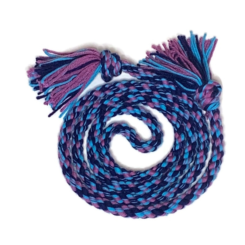 Jump Rope‎ Handmade Blue and Purple Acrylic Yarn